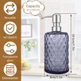 thumbnail image 2 of Distributeur de Savon en Verre 16 Oz Pompe à Lotion Transparente Gris 2 Pcs, 2 of 8
