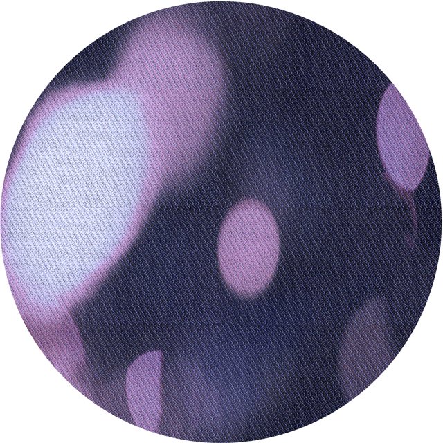 Ahgly Company Tapis Rond Lavable en Machine Intérieur Transitionnel Violet Moyen, 6 Pieds Rond