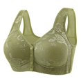 thumbnail image 4 of Women's Front Button Up With A Non Underwire Plus Size Vest Push Up Bra, 4 of 5