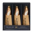 thumbnail image 3 of Fraiche Glass Baguette Ornaments 3-Pack, 3 of 7