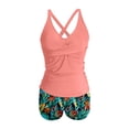 thumbnail image 5 of Maillots de Bain Tankini pour Femmes 2026 Décontractés, Modestes, à Col en V Profond, Haut Croisé avec Short de Bain, Maillots de Bain Deux Pièces pour Femmes, 5 of 5