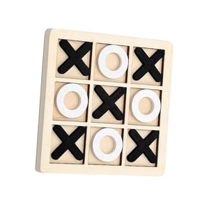 Milaget Tic TAC Jeu de jeu de jeu d'orteils Jeux de puzzle classiques Noughts and Crosses XO Jouet de table pour