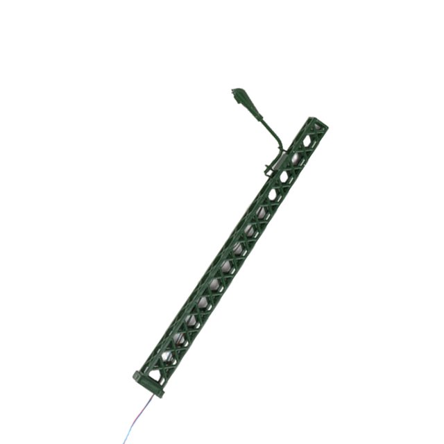 Youkk Model Railway Lamp Classical Mini Landscape Layout Lightweight Ladder Streetlights Resistance Outdoor LED Metal Lamppost Green(White Light)