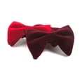 thumbnail image 4 of ZheElen Wide Application Fashion Velvet Big Bowtie Suitable For All Formal Occasions Blackish green, 4 of 6