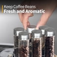 thumbnail image 4 of 6Pcs Transparent Glass Coffee Bean Display Tube Storage Tubes Set, Airtight Sealing, Display Stand, High Borosilicate Glass, DIY Home Decoration, for Shop Displays, 4 of 7