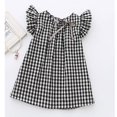 thumbnail image 2 of Robe d'Été à Carreaux pour Bébé Fille, Chemise Sans Manches en Dentelle, Robe de Princesse, Robe de banquet, Robe de Fête, 2 of 4