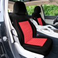 thumbnail image 3 of Universal Fit Car Seat Cover – Full Set of Automotive Seat Covers, Diamond Stitched Flat Cloth Cloth Seat Protector for Cars, Trucks, SUVs and Vans, Washable Seat Cover, 3 of 7