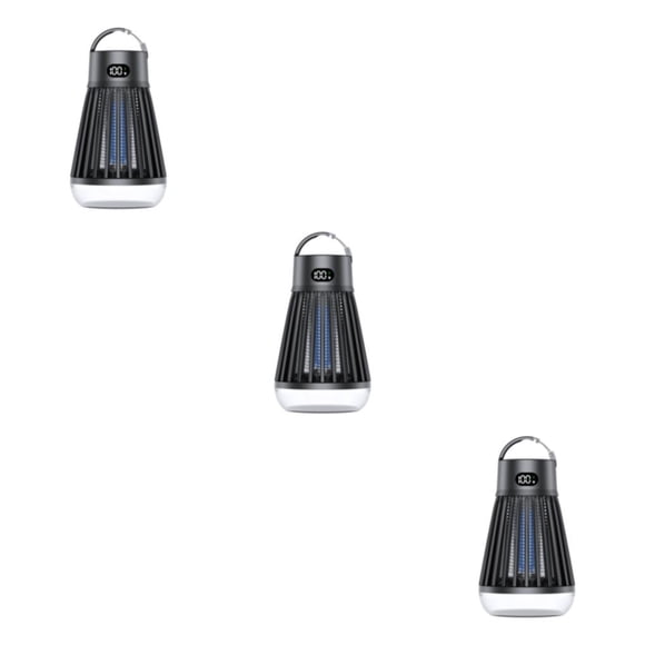 Thinsony Convenient And Effective Rechargeable With 2000mAh Battery Capacity Multi-purpose Outdoor Camping black 3PCS