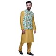 thumbnail image 2 of Atasi Traditional Mens Dupion Silk Kurta Pajama Set With Nehru Jacket Men Wear, 2 of 3