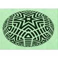 thumbnail image 1 of Ahgly Company Machine Washable Indoor Rectangle Transitional Medium Forest Green Area Rugs, 2' x 3', 1 of 7