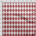 thumbnail image 4 of oneOone Polyester Spandex Maroon Fabric Check Argyle Craft Projects Decor Fabric Printed By The Yard 56 Inch Wide, 4 of 4