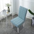 thumbnail image 4 of EGNMCR Home Decor, Room Decor, Wall Decor Elastic Dining Table Chair Cover Half Round Household Chair Cover Cushion Backrest One Universals Chair Flock Stools Cover Cover, 4 of 6