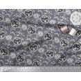 thumbnail image 2 of Soimoi Modal Satin Fabric Leaves & Floral Block Fabric Prints by Yard 42 Inch Wide, 2 of 3