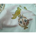 thumbnail image 4 of oneOone Silk Tabby Fabric Leaves|Bird & Floral Block Print Sewing Fabric BTY 42 Inch Wide, 4 of 4