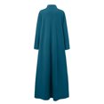 thumbnail image 4 of Gspmoly Robe pour Femmes, Robe Décontractée Grande Taille pour Femmes à Col Montant, Couleur Unie, Manches Longues, Hiver Automne, Basique, Maxi Longue Décontractée, Robe Quotidienne de Vacances, Robes de Travail pour Femmes jusqu'à 60 % de Rabais, 4 of 9