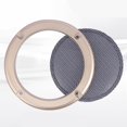 thumbnail image 4 of lionlar Speaker Grill Mesh Decorative Circle Car Audio Metal 8 Inch Golden, 4 of 7