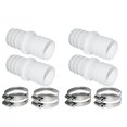 thumbnail image 1 of suyin Hose Connector Set With 32-38 Mm Hose Clamps – Pool Hose Adapter, 1 of 3