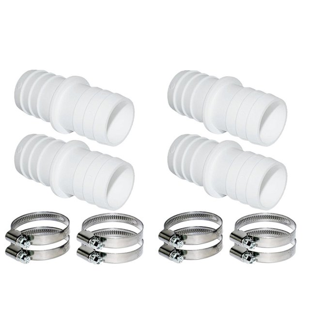 suyin Hose Connector Set With 32-38 Mm Hose Clamps – Pool Hose Adapter