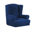 thumbnail image 2 of Sofa Covers Seat Removable Stretch Spandex Protective Covers for Wing Arm, Sofa Slipcovers - Multicolor, Dark Blue, 2 of 8