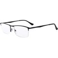 thumbnail image 1 of Eyekepper Quality Spring Hinges Half-Rim Reading Glasses Black +1.5, 1 of 8
