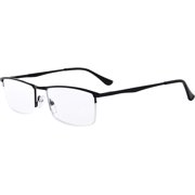 Eyekepper Quality Spring Hinges Half-Rim Reading Glasses Black +1.5