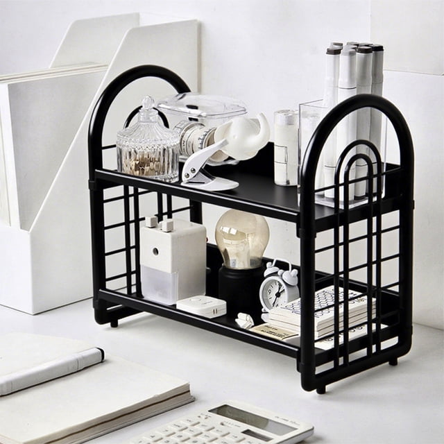 Birdeem Organizers and Storage for Kitchen, Bathroom Storage Organizer, Desktop Storage Rack Organizer for Kitchen Bathroom Office Dorm Spice Rack Cosmetic Stationery Storage Holders Display Shelf