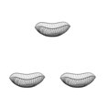 thumbnail image 1 of Youkk Fruit Basket Open Wire Modern Style Wide Application Multifunctional Metal Fruit Baskets black Oblique small 3Set, 1 of 6