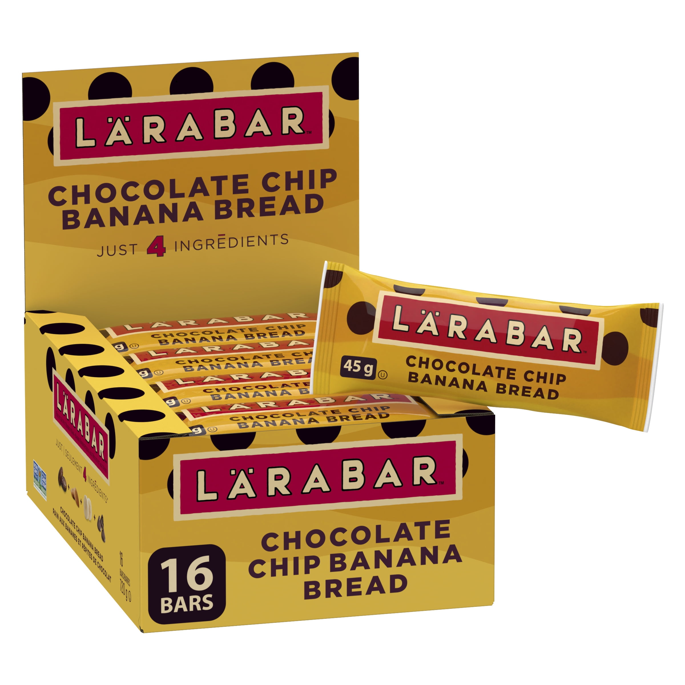 Larabar Chocolate Chip Banana Bread, Gluten Free Vegan Fruit & Nut Energy Bars