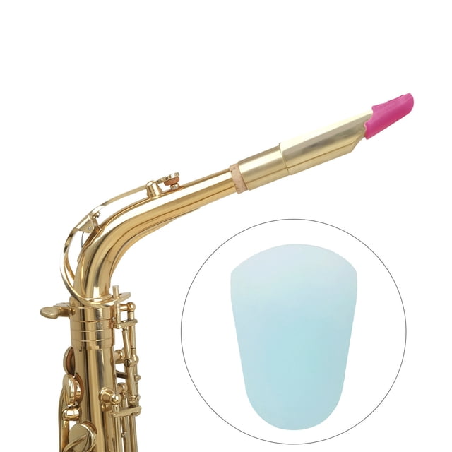 Embouts de Bouche Petite Protection Manchon Accessoire Professionnel pour Alto Tenor Soprano Sax Clarinette Flûte Cyan