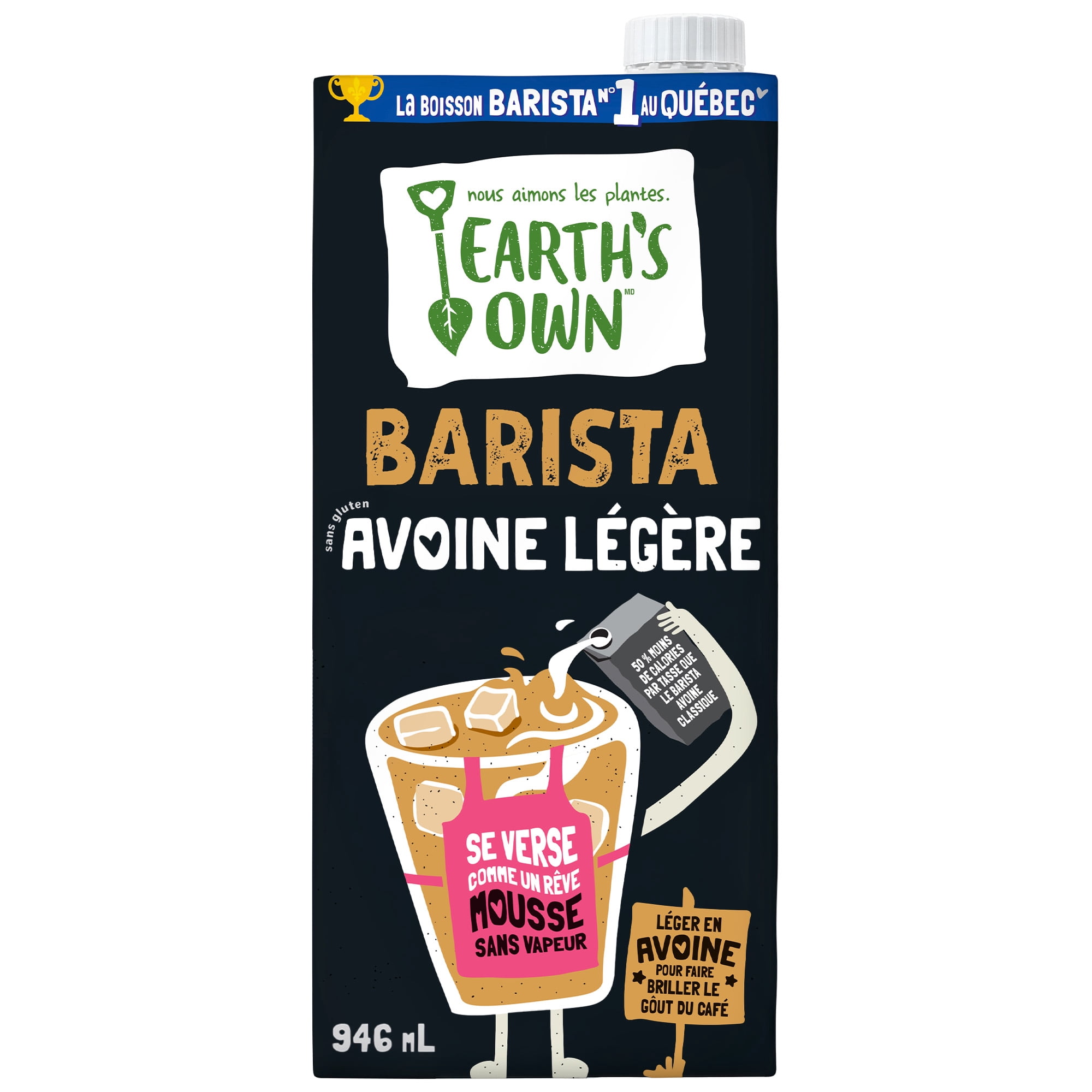 Boisson à l’avoine légère Barista, 946 mL