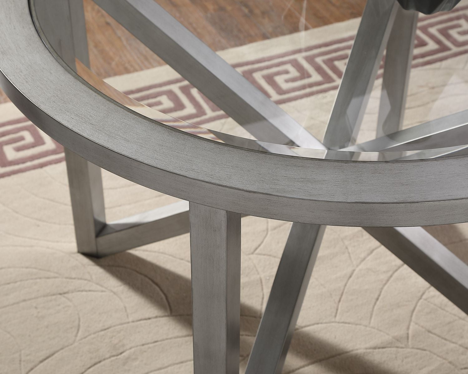 Ensemble Salle à Manger Bella, 5 pièces, , Argent/Gris