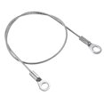 thumbnail image 1 of Unique Bargains 1.5mmx30cm Stainless Steel Lanyard Cable Eyelets Ended Wire Rope 6 Pack, 1 of 5