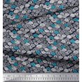thumbnail image 2 of Soimoi Poly Georgette Fabric Tribal African Printed Fabric 1 Yard 52 Inch Wide, 2 of 3