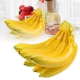 thumbnail image 1 of Desktop Ornament Bananas Bunch Lifelike Banana Cluster Decoration for Photography Props Home Kitchen Party Tabletop, 1 of 6