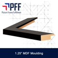 thumbnail image 4 of PictureFrameFactoryOutlet Cadre Photo 22 par 28 Pouces Ensemble de 4 Pcs, Fini Lisse, 1,25 Pouce de Large, Noir, 4 of 4