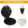 thumbnail image 4 of CHUANK Mini Doughnut Maker 1200W Non-Stick Donut Maker Machine 7 Holes Round Electric Donut Maker with Anti Slip Feet Minimalist Portable Easy Release for Breakfast Kitchen Home Travel 7., 4 of 9