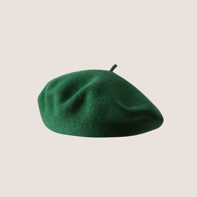 LinYooLi Hot Selling Autumn And Winter Wool Beret For Girls, Artistic And Retro, Versatile Korean Version Painter Hat, English Solid Color Felt Hat
