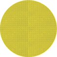 thumbnail image 1 of Ahgly Company Tapis Rond Lavable en Machine Intérieur Transitionnel Jaune Canari, 3 Pieds Rond, 1 of 7