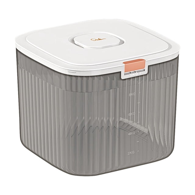 Lksixu Airtight Rice Dispenser -Cover Rice Bucket For Cereal Grain Flour Rice Beans Pet Grain Countertop Large Rice Storage Container With Lid- Proof Household Cereal Storage Bin Organizer and Storage