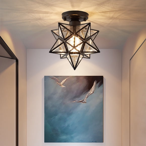 Birdeem Ceiling Light Fixture, Ceiling Light Fixtures, Aisle Light Corridor Entrance Balcony Entry Crystal Small Ceiling Lamps and Lanterns, Small Lamps for Small Spaces, Modern Ceiling Light