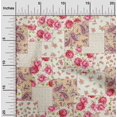 thumbnail image 2 of oneOone Rayon Brown Fabric Florals Sewing Craft Projects Fabric Prints By Yard 56 Inch Wide, 2 of 4