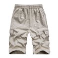 thumbnail image 3 of HIMONE Men Camo Lounge Short Casual Work Pant Drawstring Summer Beach Elastic Waist Pocket Cargo Lounge Activewear, 3 of 3