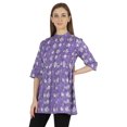 thumbnail image 4 of Moomaya Tunique en Coton Imprimé pour Femmes, Col Mandarin, Tenue Ethnique, Kurti à Épingles, 4 of 7