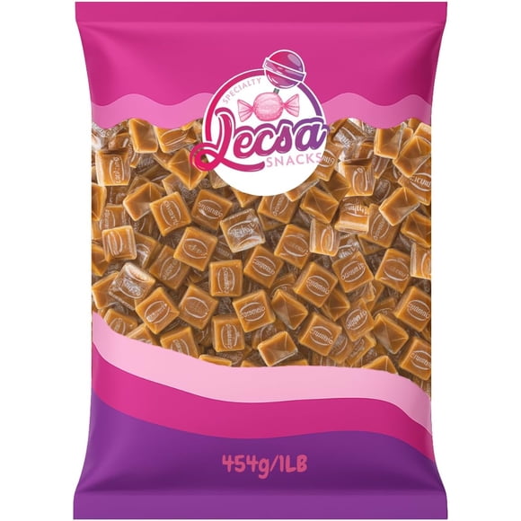 Creamy Caramel - Individually Wrapped Chewy Butter Toffee Candy – by Lecsa Specialty Snacks (1 lb / 454g)