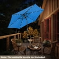 thumbnail image 4 of Costway Parasol Solaire de Patio 9 Pi à DEL, Acier Inclinable avec Manivelle, Bleu, 4 of 8