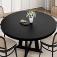 thumbnail image 3 of BeesClover Dining Table for 4 to 6 People, 47 Inch Round Dining Table, Wooden Kitchen Table with Sturty Legs, Dining Room Table for Dining Room, Kitchen(Without Chairs), 3 of 6