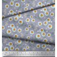 thumbnail image 2 of Soimoi Rayon Fabric Leaves & Aster Floral Print Fabric by Yard 56 Inch Wide, 2 of 3