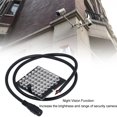 thumbnail image 4 of Infrared Camera Auxiliary Lamp, 940nm Camera Light Board DC12V 48 Black Discrete LEDs Automatic Sensing Built in Light Sensor  for Home Indoor Use, 4 of 7