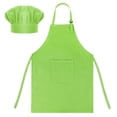 thumbnail image 1 of TOPTIE Tabliers de Cuisine pour Enfants en Toile de Coton et Ensemble de Toque de Chef, 1 of 7