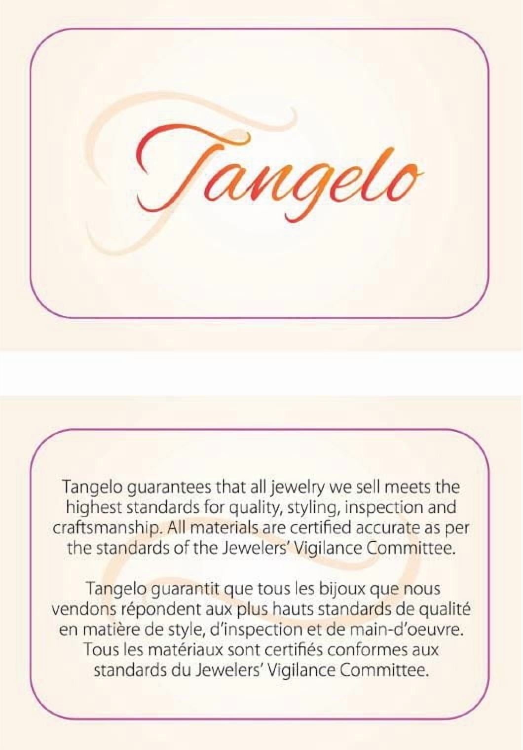 Bague à trois pierres Tangelo avec accents de diamants, saphirs blancs synthétiques et morganite 1,14 ct PBT en or rosé 10k